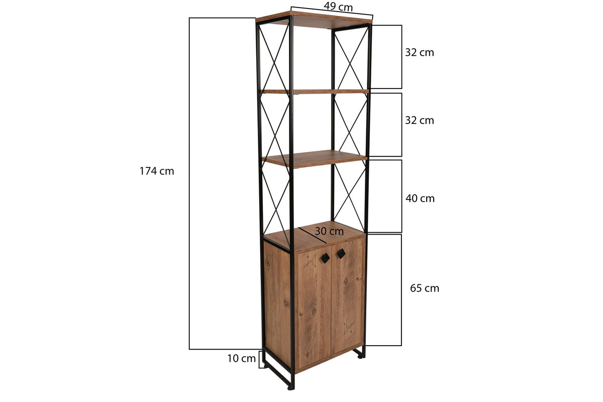Βιβλιοθήκη 49 × 30 × 180 εκ. Pine GR854KLN3612