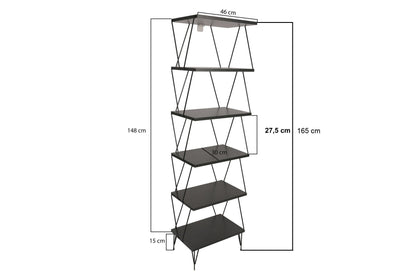 Βιβλιοθήκη 46 × 30 × 165 εκ. Ανθρακί GR854KLN4316