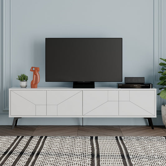 Έπιπλο Τηλεόρασης TV Βάση Σύνθεση Λευκό | 855DTE3094