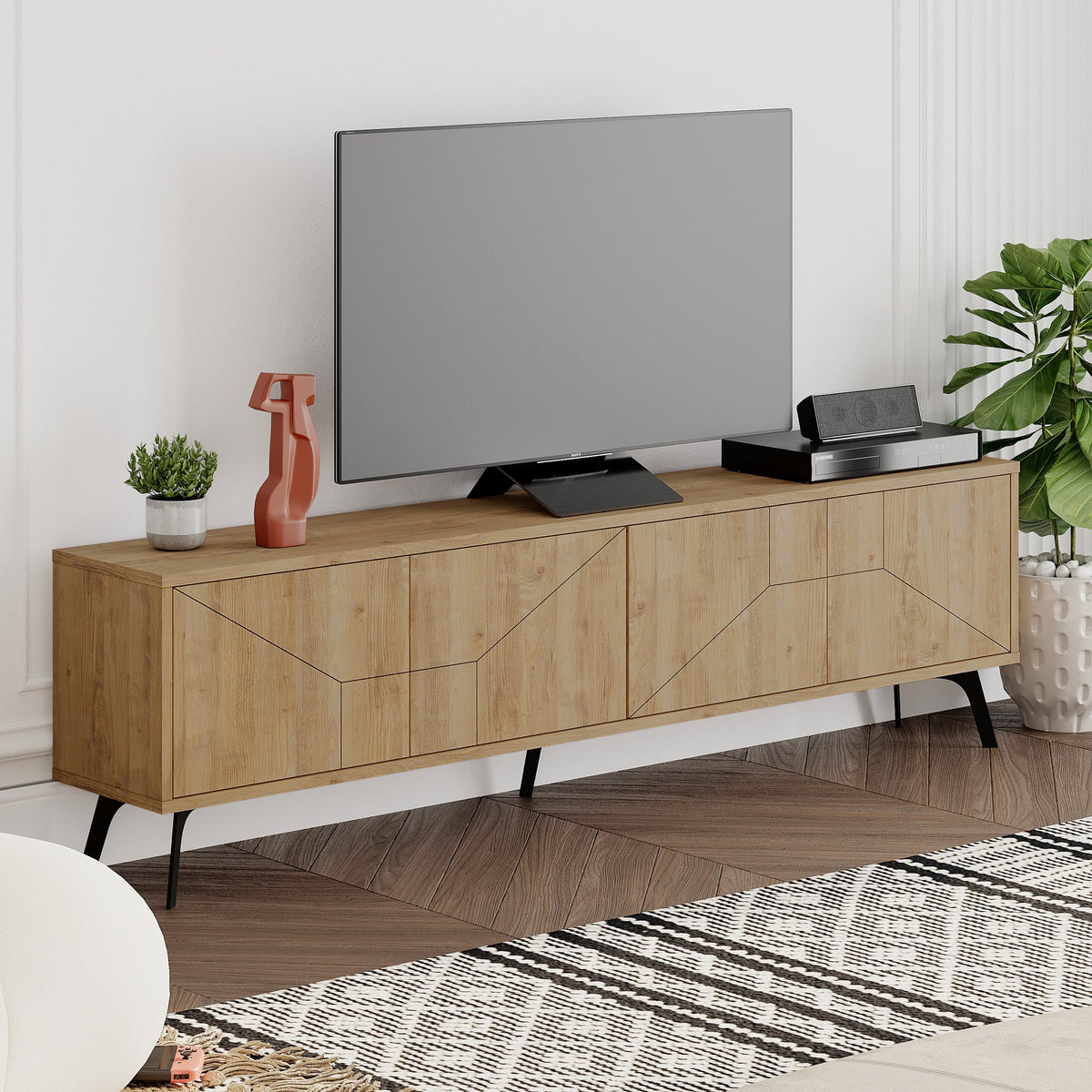 Έπιπλο Τηλεόρασης TV Βάση Σύνθεση Δρυς | 855DTE3095