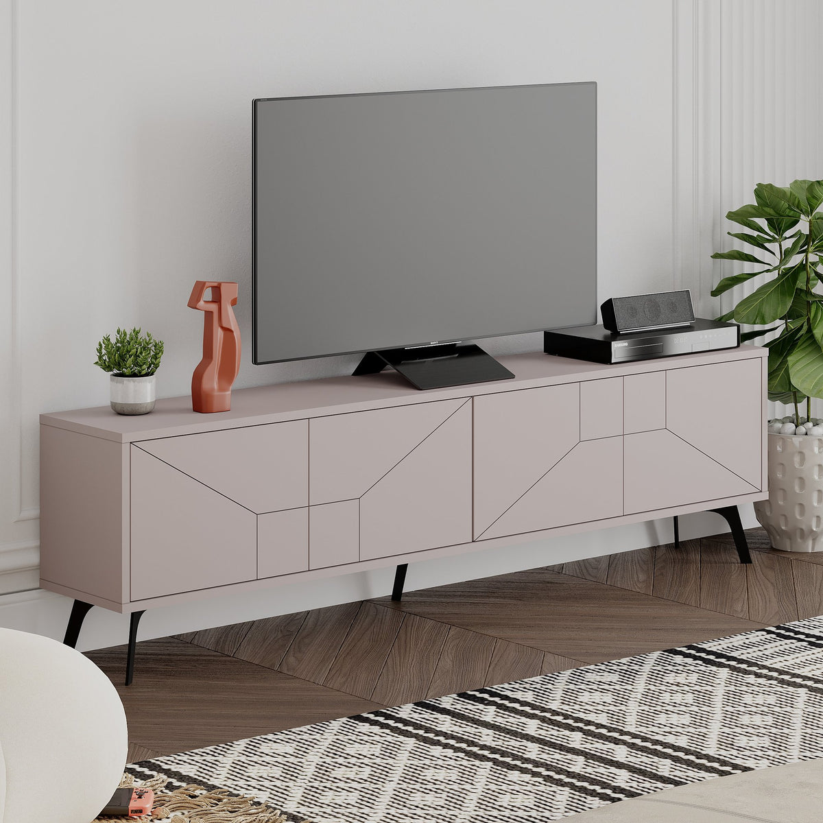 Έπιπλο Τηλεόρασης TV Βάση Σύνθεση Light Mocha | 855DTE3096