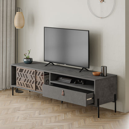 Έπιπλο Τηλεόρασης TV Βάση Σύνθεση Γκρι | 855DTE3129