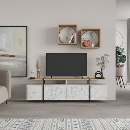 Έπιπλο Τηλεόρασης TV Βάση Σύνθεση Carrara Δρυς | 855DTE3136