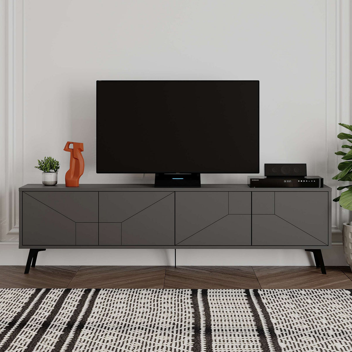 Έπιπλο Τηλεόρασης TV Βάση Σύνθεση Ανθρακί | 855DTE3171