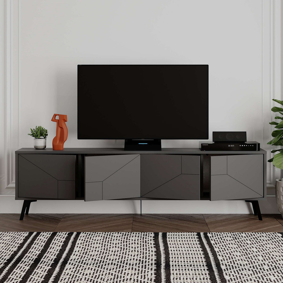 Έπιπλο Τηλεόρασης TV Βάση Σύνθεση Ανθρακί | 855DTE3171