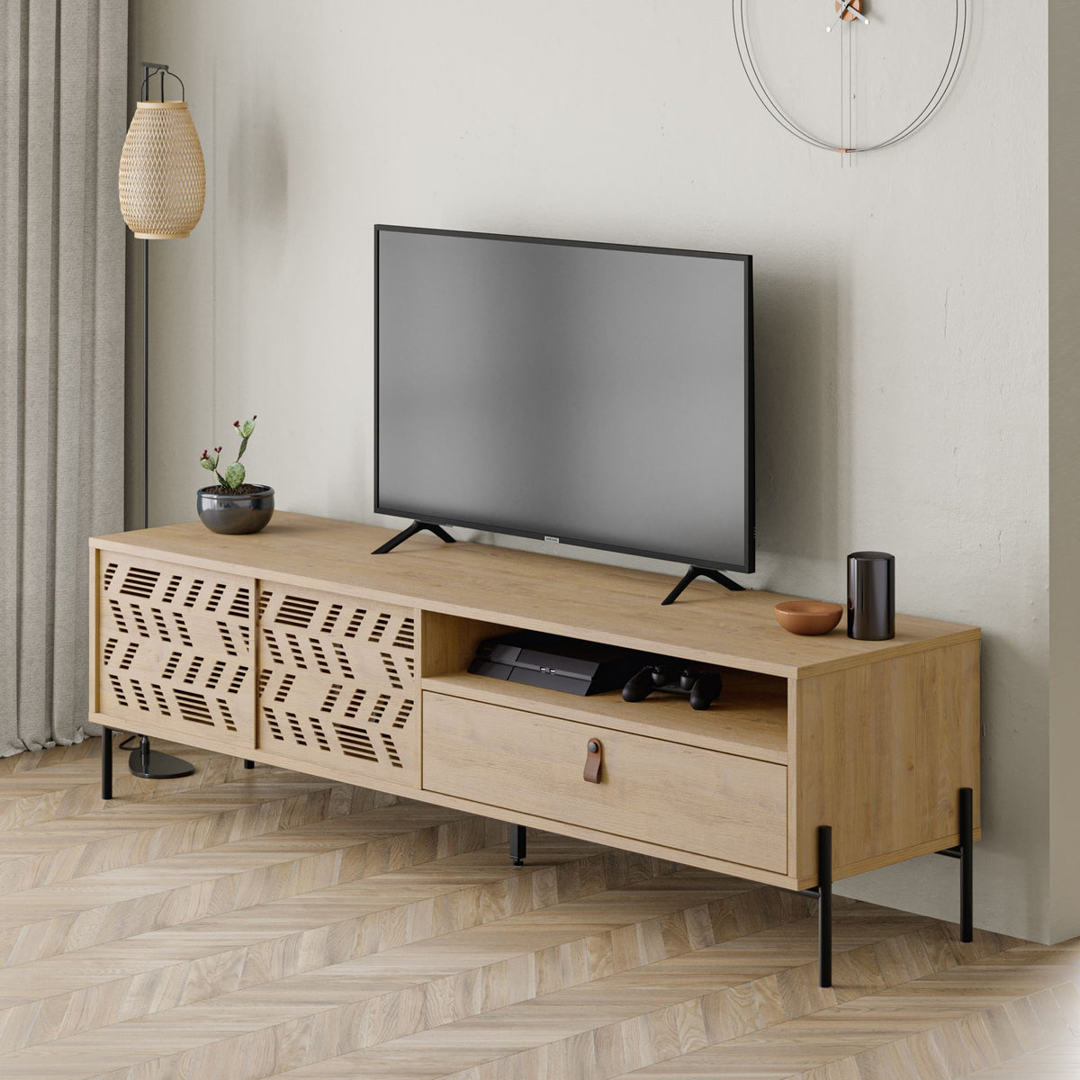 Έπιπλο Τηλεόρασης TV Βάση Σύνθεση Sapphire Δρυς | 855DTE3175