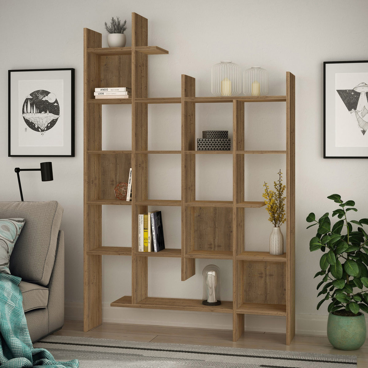 Βιβλιοθήκη 122 × 25,5 × 188 εκ. Hitit GR855DTE3697