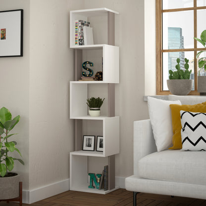 Βιβλιοθήκη 35 × 30 × 161 εκ. Λευκό Light Mocha GR855DTE3703
