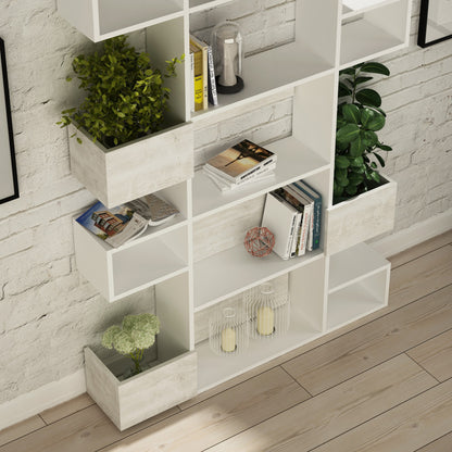Βιβλιοθήκη 120 × 27 × 171 εκ. Λευκό GR855DTE3720