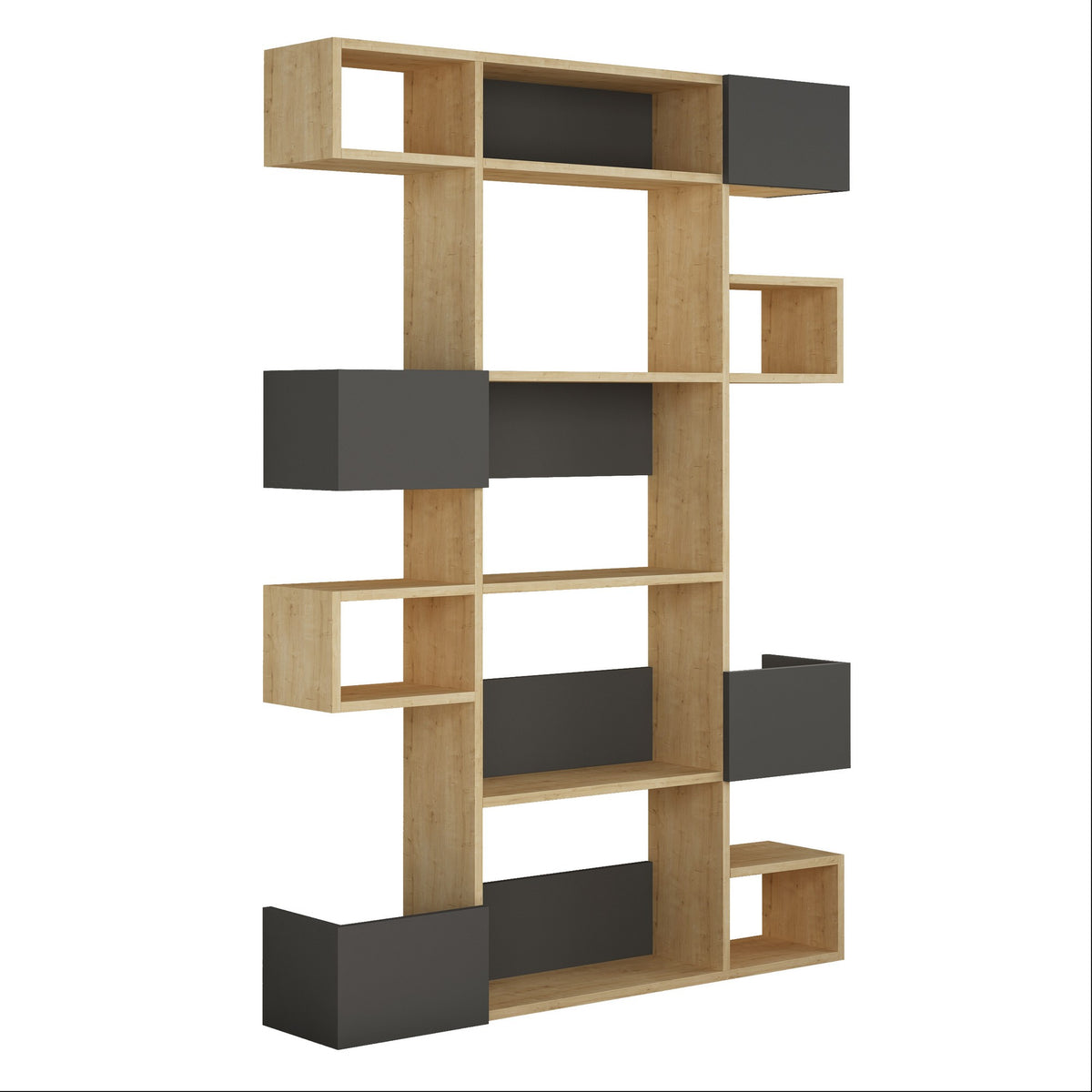 Βιβλιοθήκη 120 × 27 × 171 εκ. Δρυς Ανθρακί GR855DTE3722