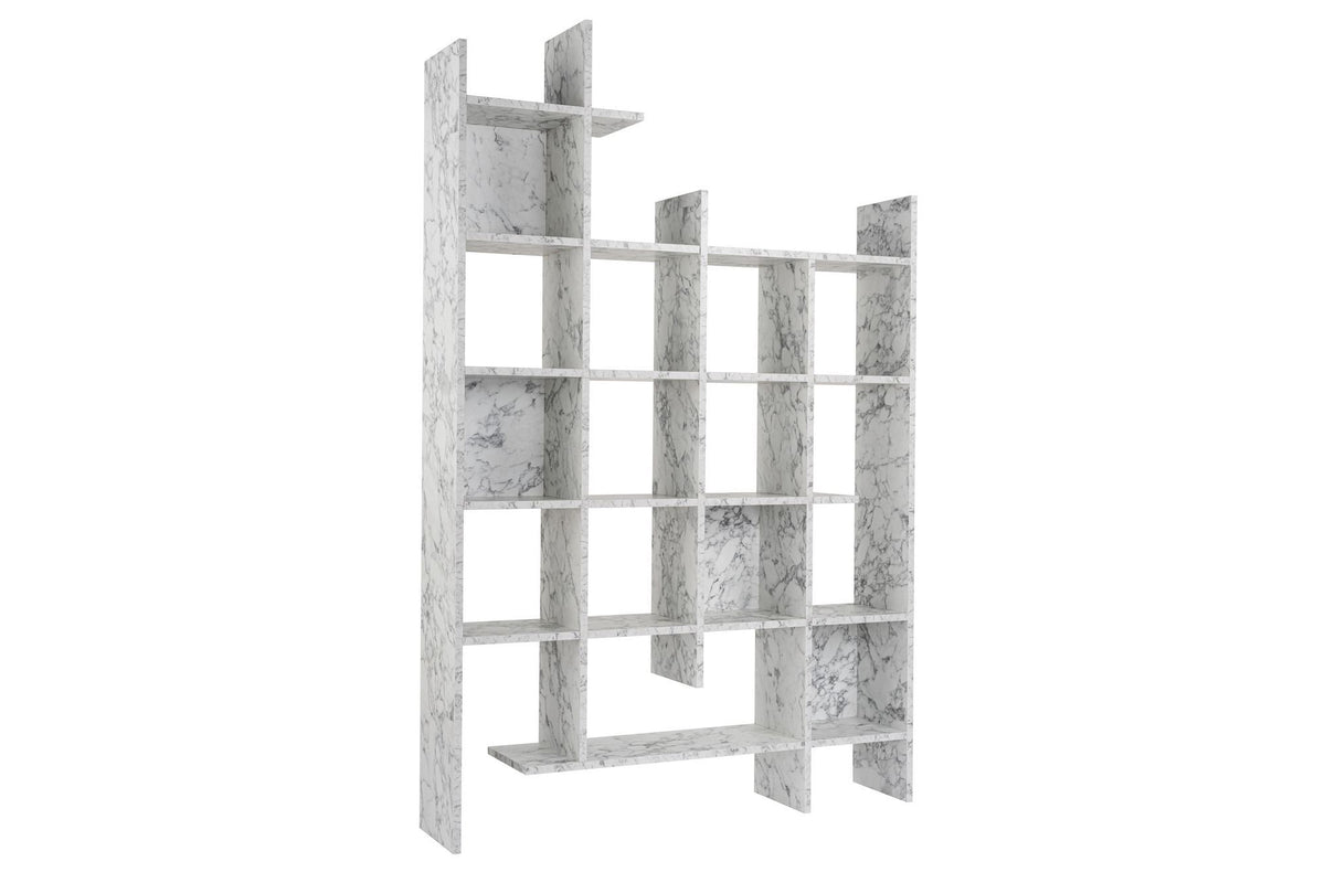 Βιβλιοθήκη 122 × 25,5 × 188 εκ. Carrara Marble GR855DTE3787