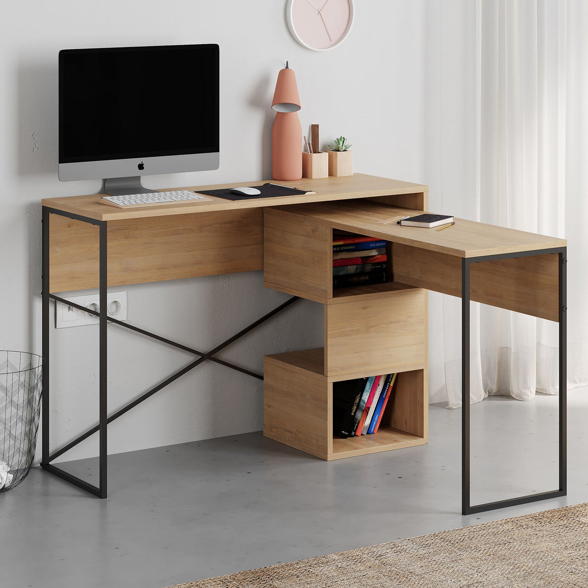 Γραφείο Υπολογιστή και Μελέτης Δρυς Sapphire | 855DTE3865