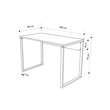 Γραφείο Υπολογιστή και Μελέτης 100x75x60 εκ. Δρυς Sapphire | 855DTE3868