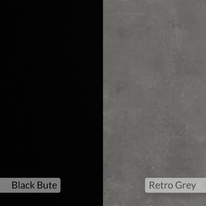 Γραφείο Υπολογιστή και Μελέτης 100x75x60 εκ. Retro Γκρι Μαύρο | 855DTE3869