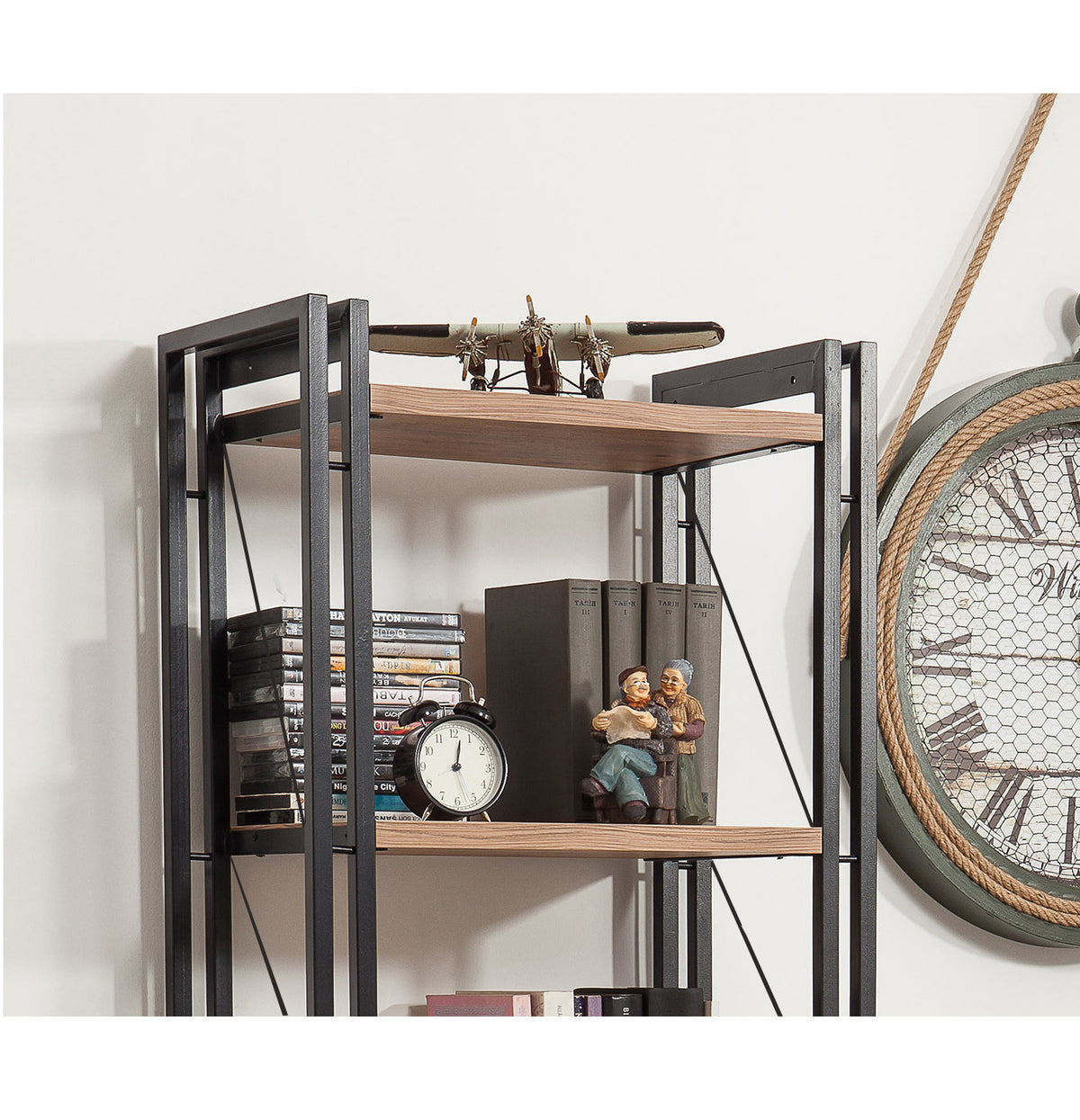 Βιβλιοθήκη 60 × 35 × 180 εκ. Atlantic Pine Μαύρο GR863SPH3603