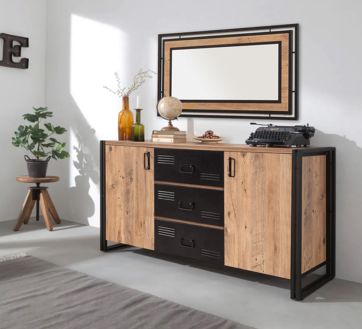 Μπουφές Atlantic Πεύκο
Μαύρο 160x45x80cm | 863SPH3907