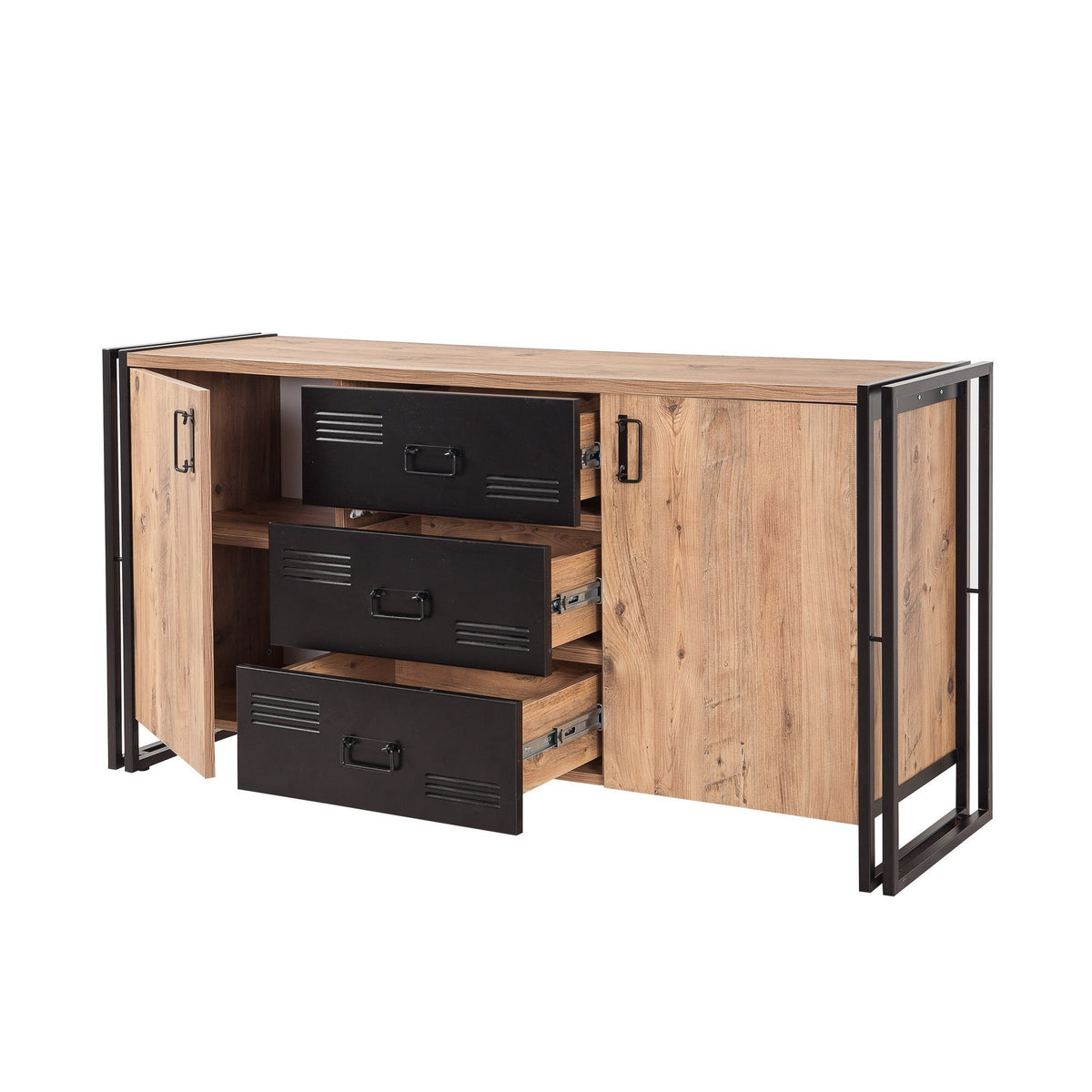 Μπουφές Atlantic Πεύκο
Μαύρο 160x45x80cm | 863SPH3907