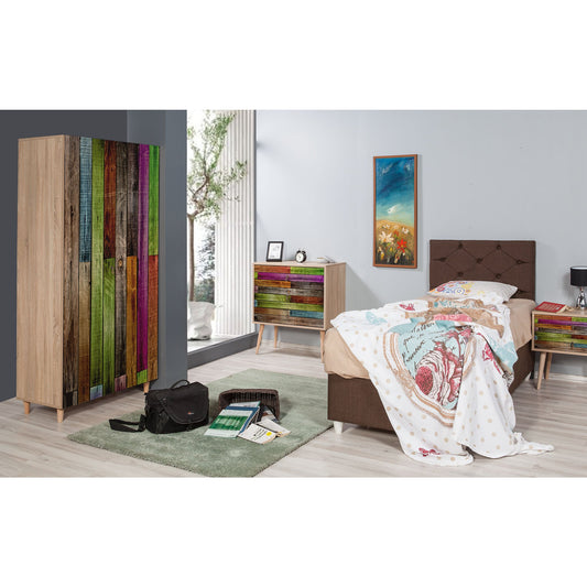 Ντουλάπα 90x192x52 εκ Sonoma Oak 863SPH4204