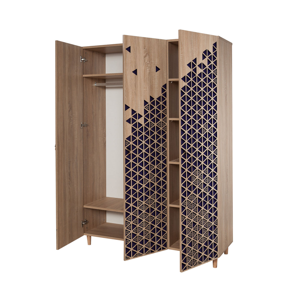 Ντουλάπα 135x192x52 εκ Sonoma Oak 863SPH4211