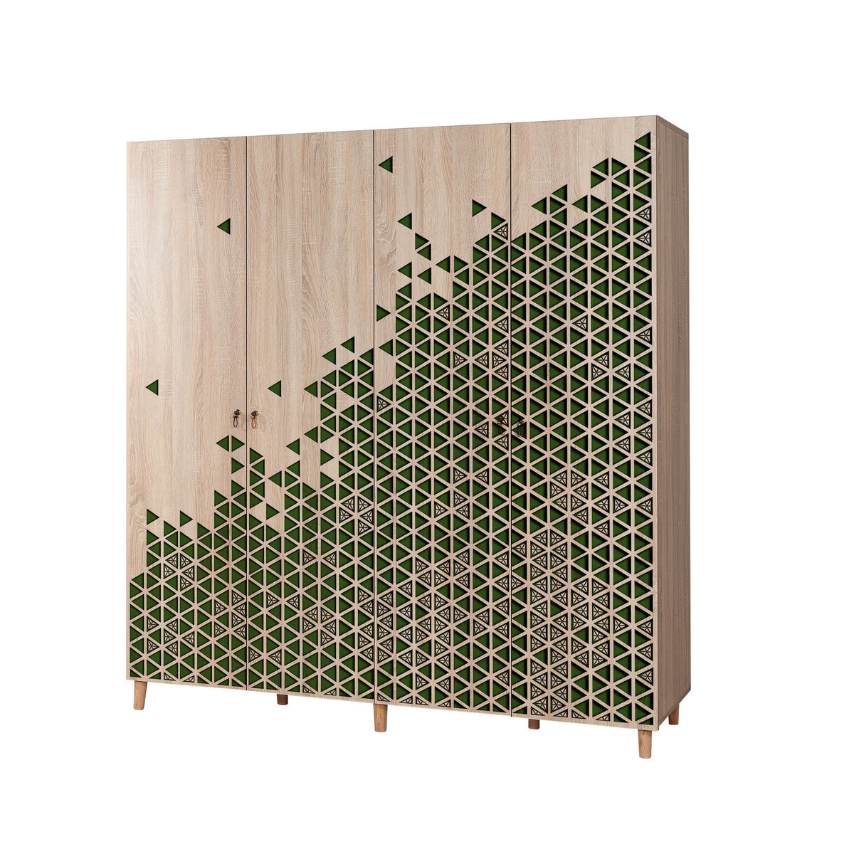 Ντουλάπα 180x192x52 εκ Sonoma Oak 863SPH4221