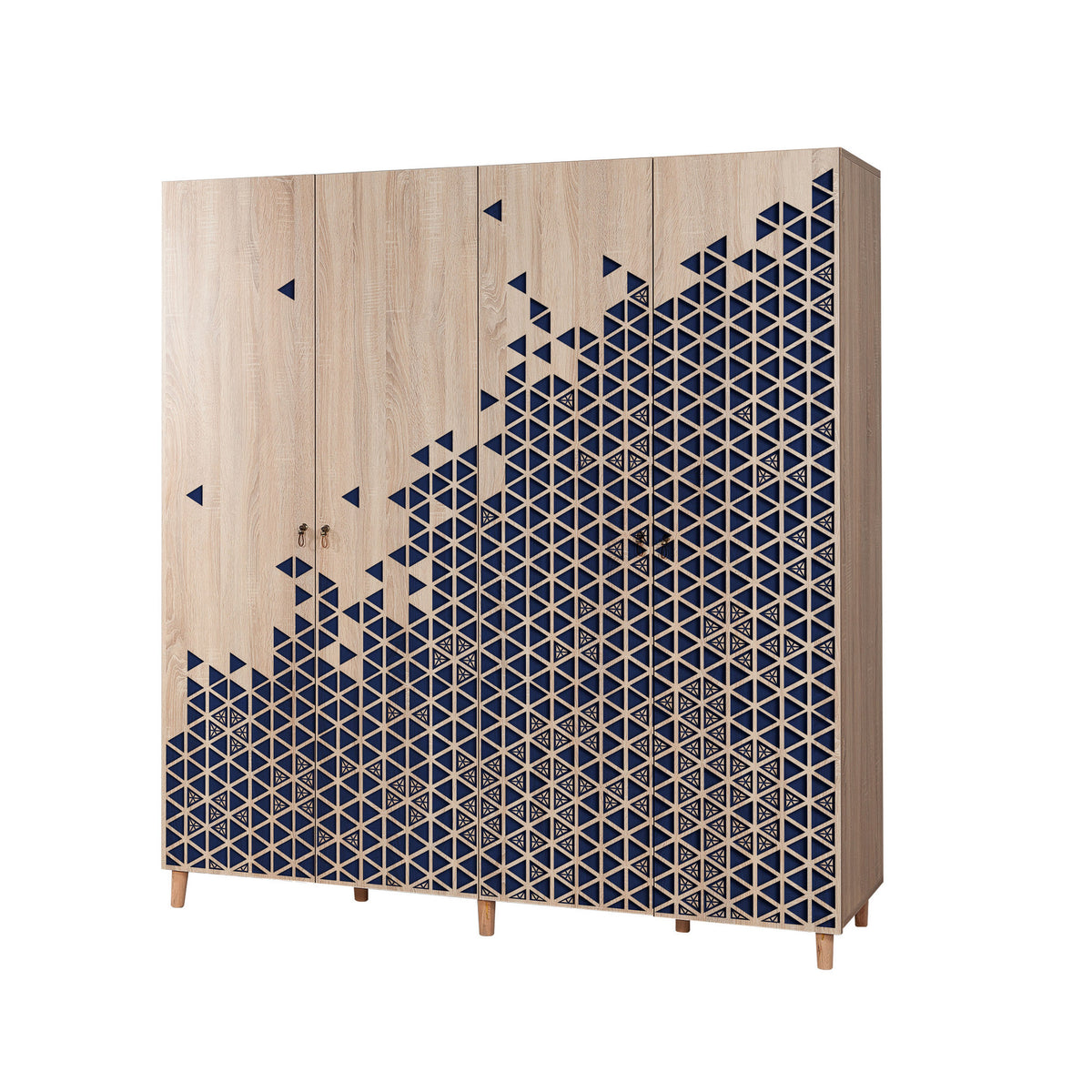 Ντουλάπα 180x192x52 εκ Sonoma Oak 863SPH4223