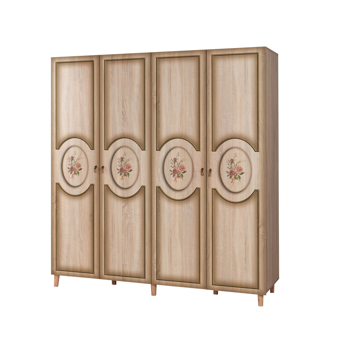 Ντουλάπα 180x192x52 εκ Sonoma Oak 863SPH4224