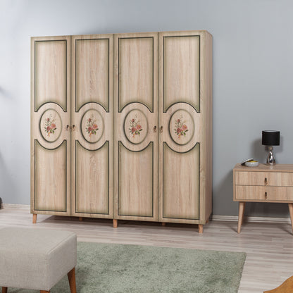 Ντουλάπα 180x192x52 εκ Sonoma Oak 863SPH4225