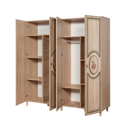Ντουλάπα 180x192x52 εκ Sonoma Oak 863SPH4225