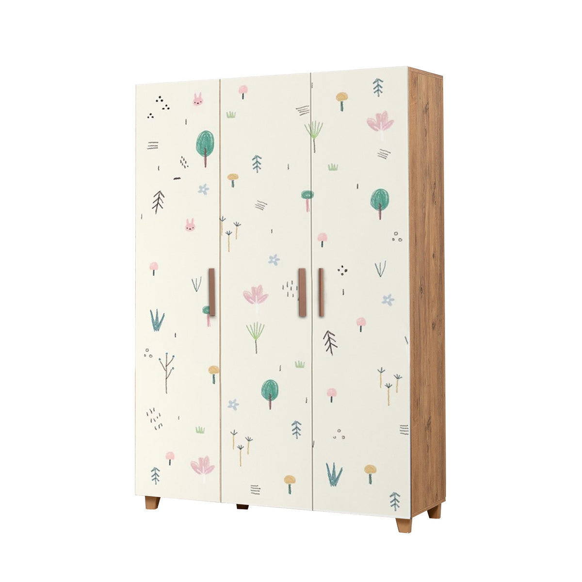 Ντουλάπα 120x189x48 εκ Atlantic Pine White 863SPH4236