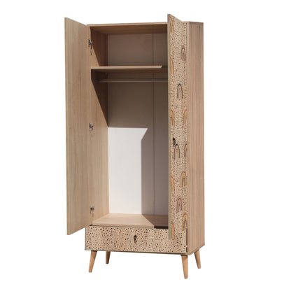 Ντουλάπα 80x190x45 εκ Multicolor 863SPH4255