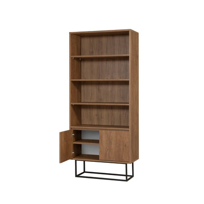Βιβλιοθήκη 80 × 36 × 182 εκ. Καρυδί Μαύρο GR863SPH5109