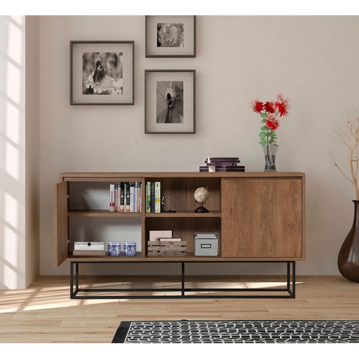Μπουφές Καρυδί
Μαύρο 140x36x72cm | 863SPH5118