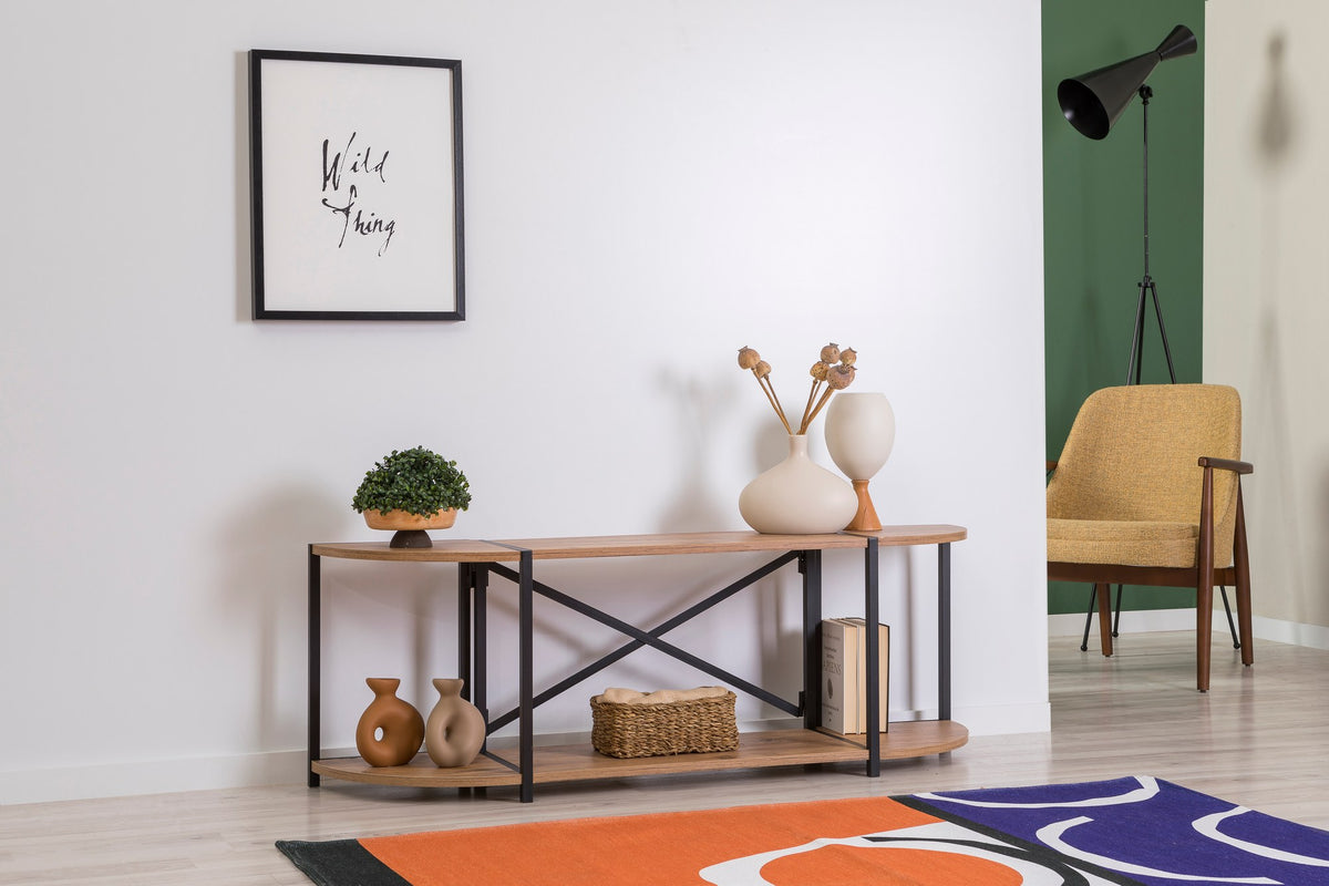 Έπιπλο Τηλεόρασης TV Βάση Σύνθεση Atlantic Pine Μαύρο | 863SPH5133