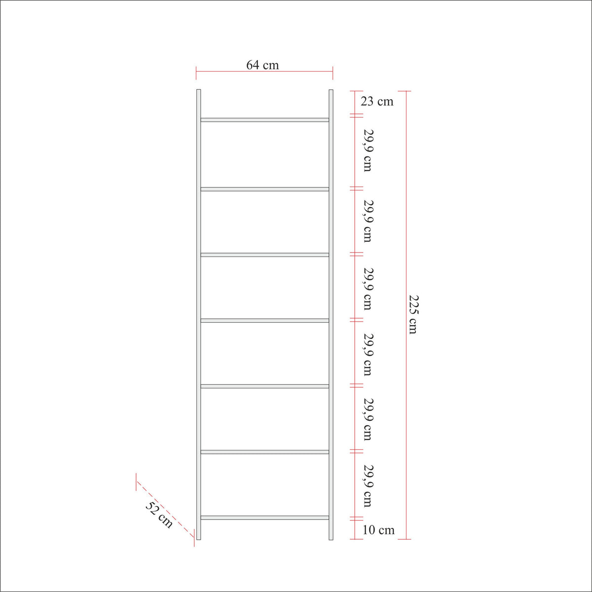Ντουλάπα 64x225x52 εκ Πεύκο Atlantic 863SPH5420