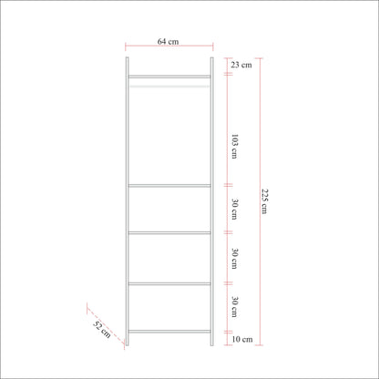 Ντουλάπα 104x225x52 εκ Πεύκο Atlantic 863SPH5450