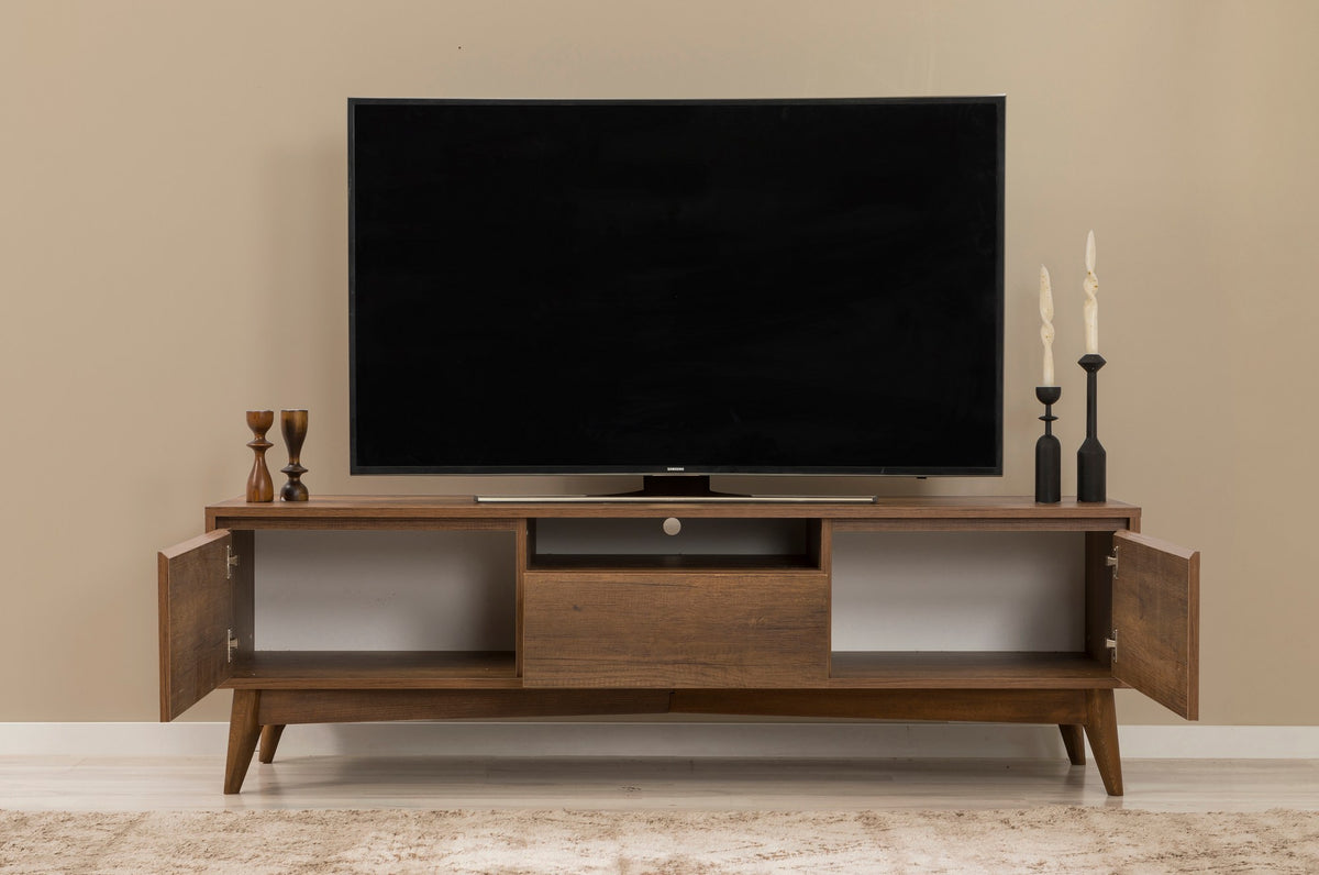 Έπιπλο Τηλεόρασης TV Βάση Σύνθεση Καρυδί | 869VEL1523