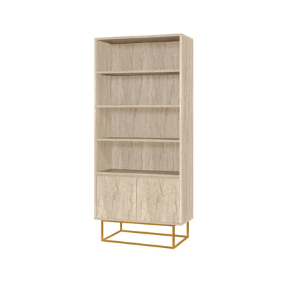 Βιβλιοθήκη 80 × 36 × 182 εκ. Travertine GR869VEL3652