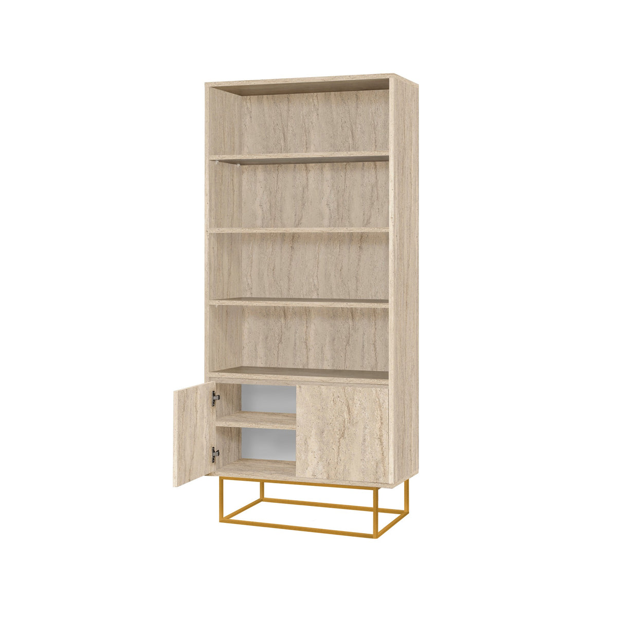 Βιβλιοθήκη 80 × 36 × 182 εκ. Travertine GR869VEL3652