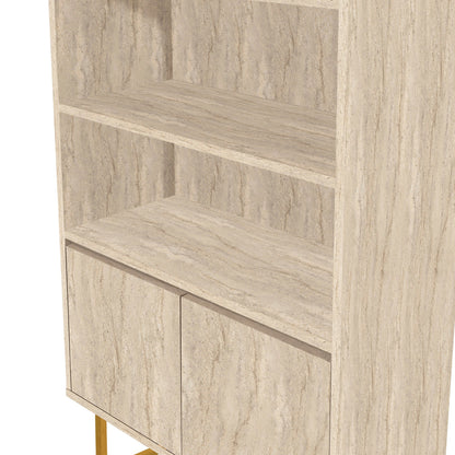 Βιβλιοθήκη 80 × 36 × 182 εκ. Travertine GR869VEL3652