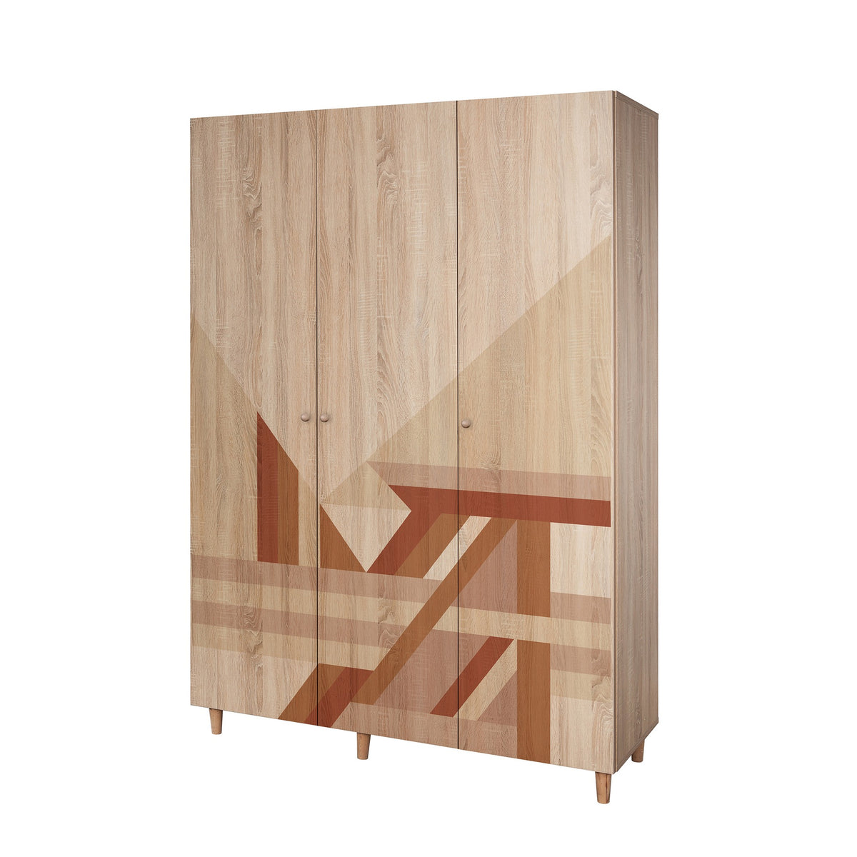 Ντουλάπα 135x192x52 εκ Sonomo 869VEL8655