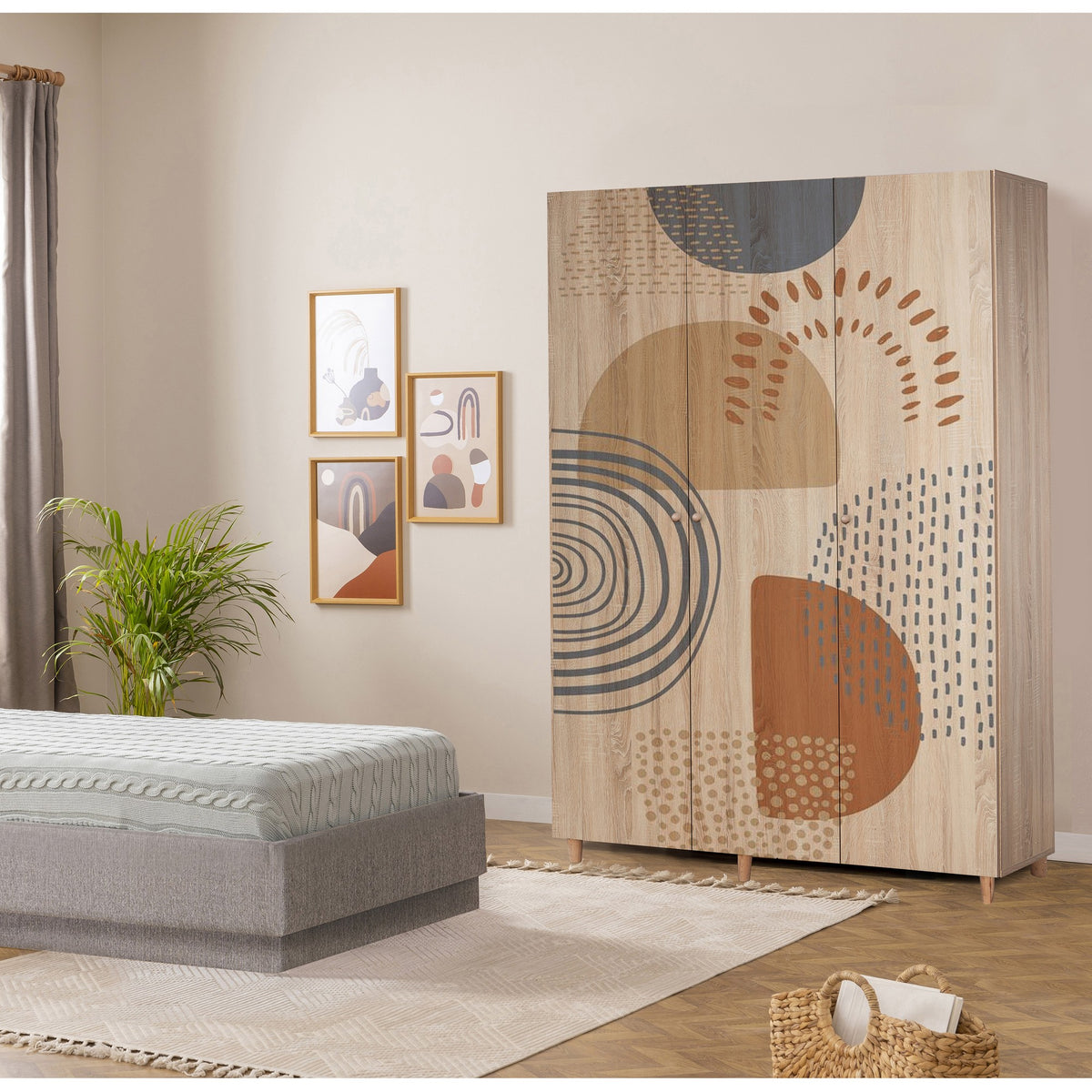 Ντουλάπα 135x192x52 εκ Sonomo 869VEL8665
