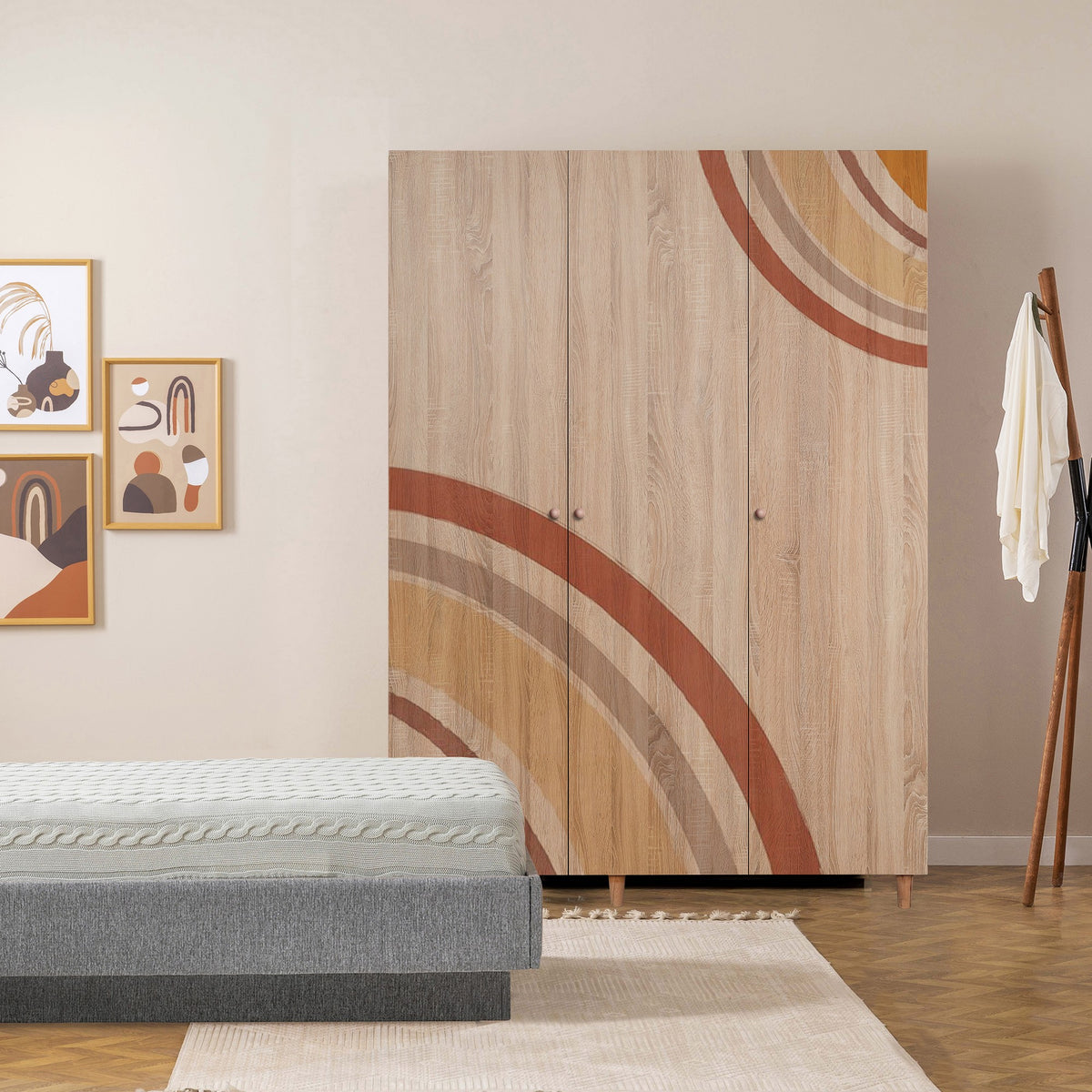 Ντουλάπα 135x192x52 εκ Sonomo 869VEL8668