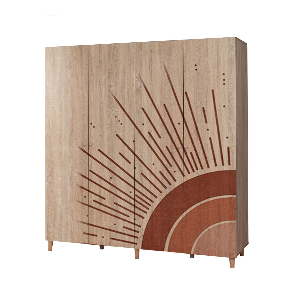 Ντουλάπα 180x192x52 εκ Sonomo 869VEL8694