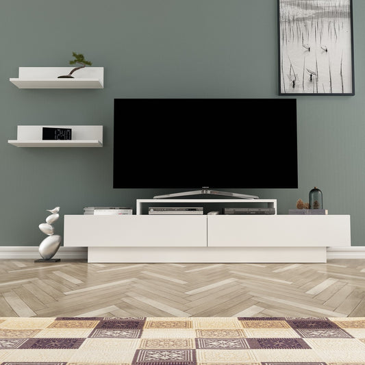 Έπιπλο Τηλεόρασης TV Βάση Σύνθεση Λευκό | 875ZNA3004
