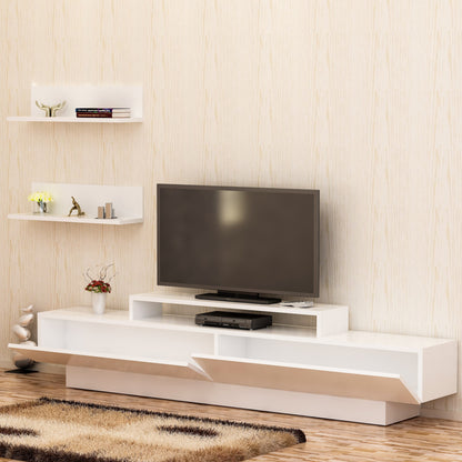 Έπιπλο Τηλεόρασης TV Βάση Σύνθεση Λευκό | 875ZNA3004