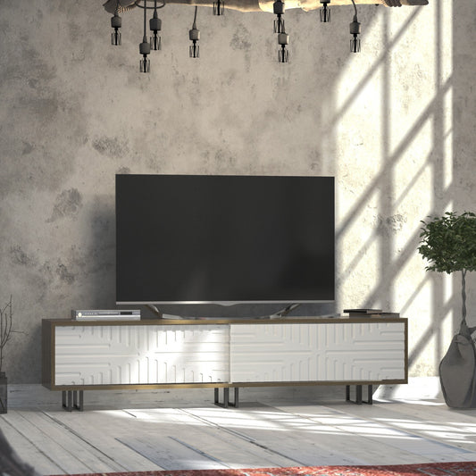 Έπιπλο Τηλεόρασης TV Βάση Σύνθεση Δρυς Λευκό | 875ZNA3019