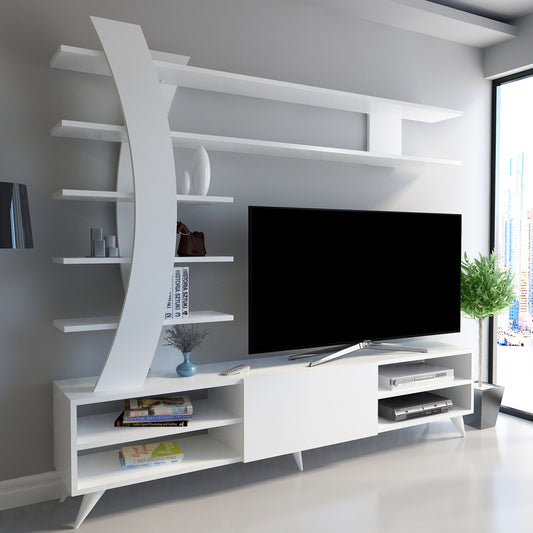 Έπιπλο Τηλεόρασης TV Βάση Σύνθεση Λευκό | 875ZNA3038