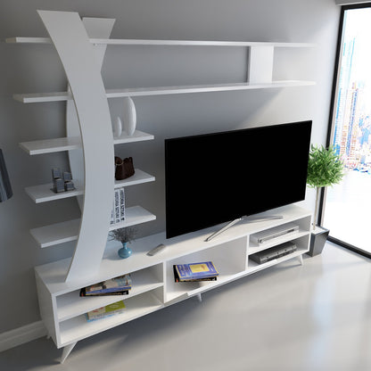 Έπιπλο Τηλεόρασης TV Βάση Σύνθεση Λευκό | 875ZNA3038