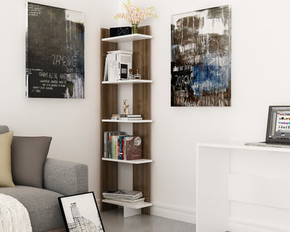 Βιβλιοθήκη 45 × 22 × 170 εκ. Καρυδί Λευκό GR875ZNA3602