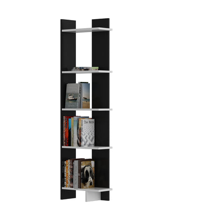 Βιβλιοθήκη 45 × 22 × 170 εκ. Μαύρο Λευκό GR875ZNA3604